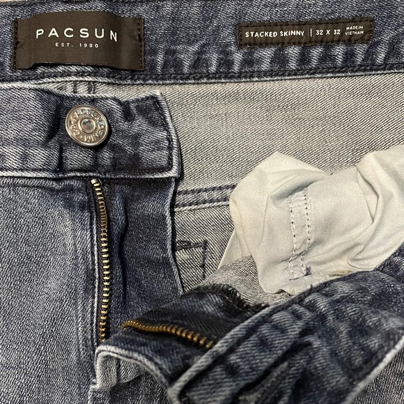 Men's PacSun Stacked Skinny Biker Jeans - Picture 2 of 2
